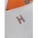 Hermes Bride-a-Brac Large Case in Ecru Canvas with Brown Zigzag Motifs
