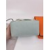 Hermes Bride-a-Brac Large Case in Light Green Canvas