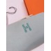 Hermes Bride-a-Brac Large Case in Light Green Canvas