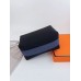 Hermes Bride-a-Brac Large Case in Black Canvas with Zigzag Motifs