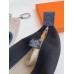 Hermes Bride-a-Brac Large Case in Black Canvas with Zigzag Motifs