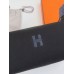 Hermes Bride-a-Brac Large Case in Black Canvas with Zigzag Motifs