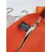 Hermes Bride-a-Brac Large Case in Orange Canvas
