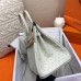 Hermes Birkin 30 Handmade Bag In Beton Ostrich Skin