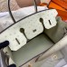 Hermes Birkin 30 Handmade Bag In Beton Ostrich Skin
