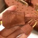 Hermes Birkin 30 Handmade Bag In Brown Ostrich Skin