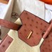 Hermes Birkin 30 Handmade Bag In Brown Ostrich Skin