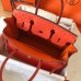 Hermes Birkin 30 Handmade Bag In Orange Ostrich Skin