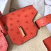 Hermes Birkin 30 Handmade Bag In Orange Ostrich Skin