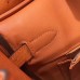 Hermes Birkin 30 Handmade Bag In Orange Ostrich Skin