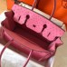 Hermes Birkin 30 Handmade Bag In Pink Ostrich Skin
