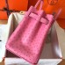 Hermes Birkin 30 Handmade Bag In Pink Ostrich Skin