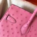Hermes Birkin 30 Handmade Bag In Pink Ostrich Skin