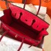 Hermes Birkin 30 Handmade Bag In Red Ostrich Skin