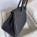 Hermes Touch Birkin 30 Bag In Black Matte Niloticus Crocodile Skin
