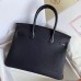 Hermes Touch Birkin 30 Bag In Black Matte Niloticus Crocodile Skin