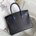 Hermes Touch Birkin 30 Bag In Noir Shiny Niloticus Crocodile Skin