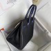 Hermes Touch Birkin 30 Bag In Noir Shiny Niloticus Crocodile Skin