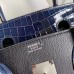 Hermes Touch Birkin 30 Bag In Noir Shiny Niloticus Crocodile Skin