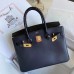 Hermes Touch Birkin 30 Bag In Black Shiny Niloticus Crocodile Skin
