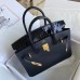 Hermes Touch Birkin 30 Bag In Black Shiny Niloticus Crocodile Skin