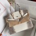 Hermes Diamond Birkin 30cm In Himalaya Niloticus Crocodile Skin
