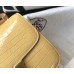 Hermes Constance 18 Handmade Bag In Jaune Poussin Embossed Crocodile