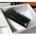 Hermes Constance 18 Handmade Bag In Black Embossed Crocodile
