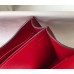 Hermes Constance 18 Handmade Bag In Red Embossed Crocodile