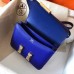 Hermes Constance 18 Handmade Bag In Blue Electric Epsom Leather