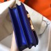 Hermes Constance 18 Handmade Bag In Blue Electric Epsom Leather