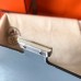 Hermes Constance 18 Handmade Bag In Blue Lin Epsom Leather