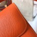 Hermes Constance 18 Handmade Bag In Orange Epsom Leather