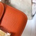 Hermes Constance 18 Handmade Bag In Orange Epsom Leather