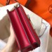 Hermes Constance 18 Handmade Bag In Red Epsom Leather