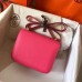 Hermes Constance 18 Handmade Bag In Rose Lipstick Epsom Leather