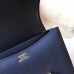Hermes Constance 18 Handmade Bag In Sapphire Epsom Leather