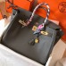 Hermes Birkin 35 Handmade Bag In Ardoise Clemence Leather