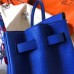 Hermes Birkin 35 Handmade Bag In Blue Electric Clemence Leather