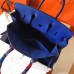 Hermes Birkin 35 Handmade Bag In Blue Electric Clemence Leather