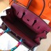 Hermes Birkin 35 Handmade Bag In Bordeaux Clemence Leather