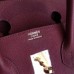 Hermes Birkin 35 Handmade Bag In Bordeaux Clemence Leather