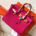 Hermes Birkin 35 Handmade Bag In Peach  Clemence Leather