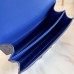 Hermes Constance 18 Handmade Bag In Blue Ostrich Leather