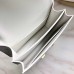 Hermes Constance 18 Handmade Bag In White Ostrich Leather