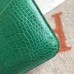 Hermes Constance 24 Handmade Bag In Green Niloticus Crocodile
