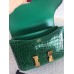 Hermes Constance 24 Handmade Bag In Green Niloticus Crocodile