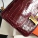 Hermes Constance 24 Handmade Bag In Bourgogne Niloticus Crocodile