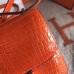 Hermes Constance 24 Handmade Bag In Orange Niloticus Crocodile