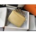 Hermes Constance 24cm Bag In Jaune Poussin Embossed Crocodile
